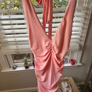 Really cute peachy pink homecoming dress